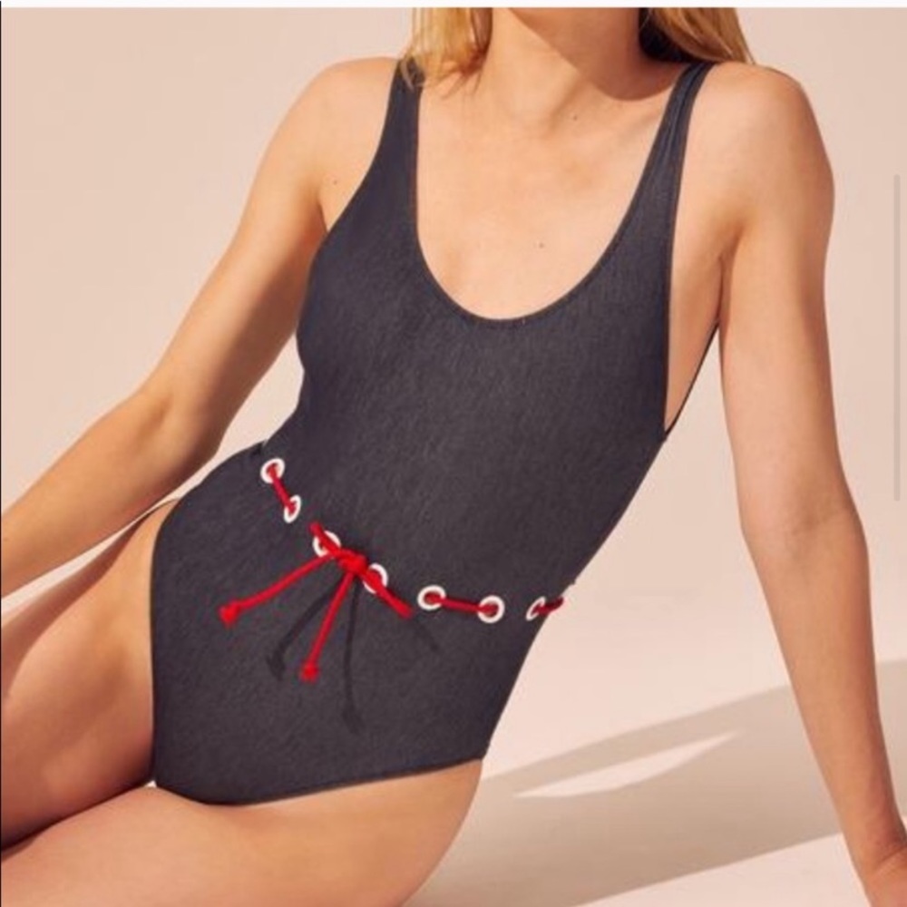 Solid & Striped Annemarie Eyelet Swimsuit S Small